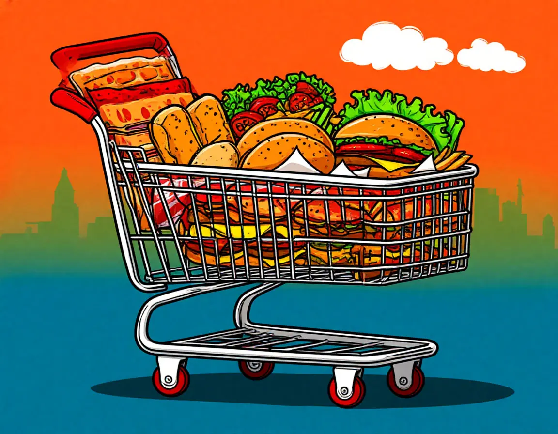 Chick It Up Cart Illustration